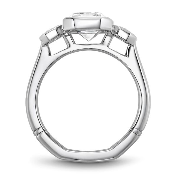 Noam Carver bezel Set Emerald Cut 3-Stone Ring Image 3 Becky Beauchine Kulka Diamonds and Fine Jewelry Okemos, MI