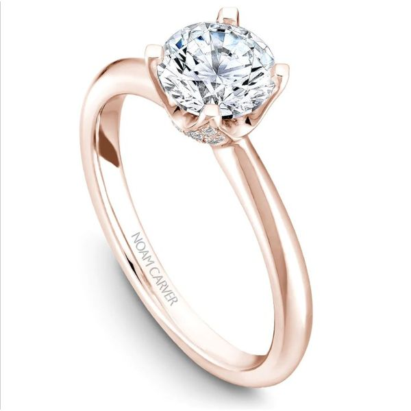 Noam Carver Engagement Ring with Pave Under Gallery Image 3 Becky Beauchine Kulka Diamonds and Fine Jewelry Okemos, MI