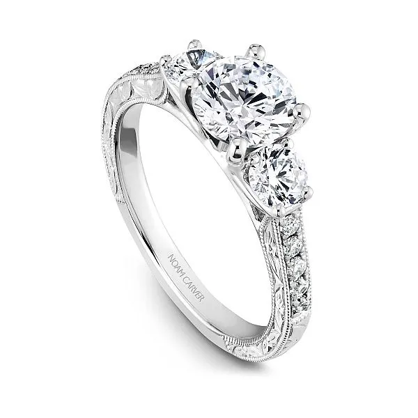 Noam Carver Three Stone Engagement Ring Image 2 Becky Beauchine Kulka Diamonds and Fine Jewelry Okemos, MI