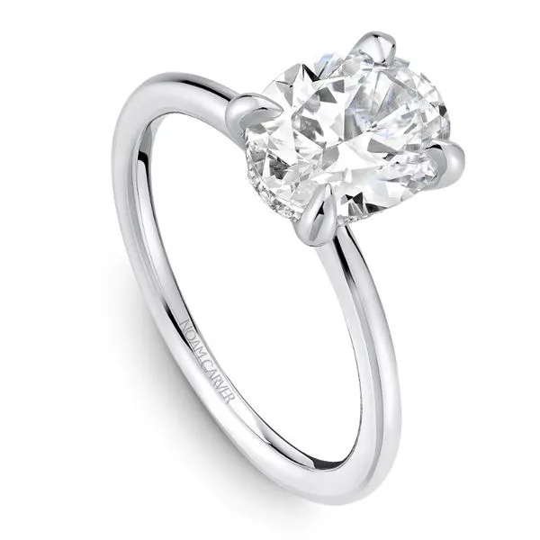 Noam Carver Oval Hidden Halo Engagement Ring Image 2 Becky Beauchine Kulka Diamonds and Fine Jewelry Okemos, MI