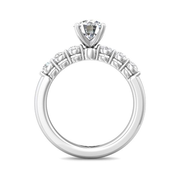 14kt White Gold Round Diamond Engagement Ring By Martin Flyer Becky Beauchine Kulka Diamonds and Fine Jewelry Okemos, MI