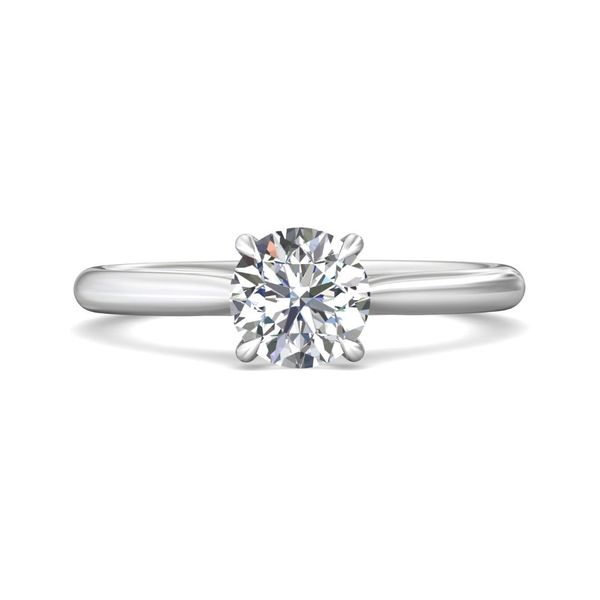 14kt White Gold Solitaire Diamond Engagement Ring By Martin Flyer Becky Beauchine Kulka Diamonds and Fine Jewelry Okemos, MI
