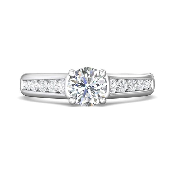 14kt White Gold Channel Set Round Diamond Engagement Ring By Martin Flyer Becky Beauchine Kulka Diamonds and Fine Jewelry Okemos, MI