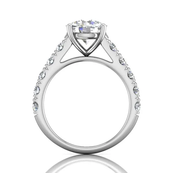 14kt White Gold Diamond Engagement Ring By Martin Flyer Image 4 Becky Beauchine Kulka Diamonds and Fine Jewelry Okemos, MI