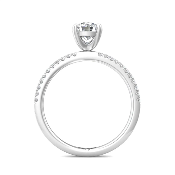 14kt White Gold Diamond Engagement Ring By Martin Flyer Image 2 Becky Beauchine Kulka Diamonds and Fine Jewelry Okemos, MI