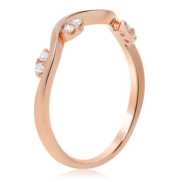 14kt Rose Gold .09cttw Diamond Band Image 2 Becky Beauchine Kulka Diamonds and Fine Jewelry Okemos, MI