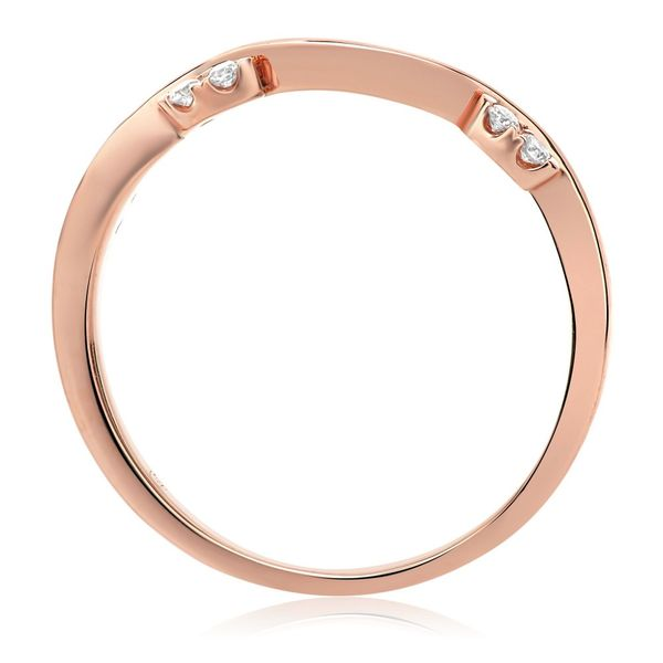 14kt Rose Gold .09cttw Diamond Band Image 3 Becky Beauchine Kulka Diamonds and Fine Jewelry Okemos, MI