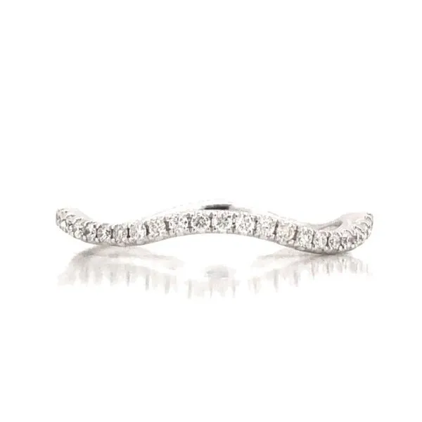 14kt White Gold .15cttw Diamond Wave Band Becky Beauchine Kulka Diamonds and Fine Jewelry Okemos, MI