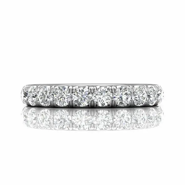 14kt White Gold Micropave 12-Stone Diamond Band by Martin Flyer Becky Beauchine Kulka Diamonds and Fine Jewelry Okemos, MI