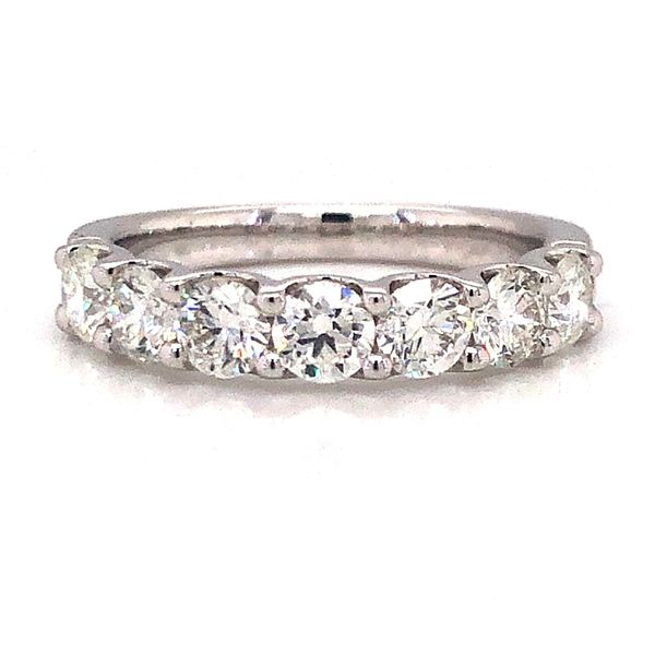 14kt White Gold 7-Stone  Diamond Band Becky Beauchine Kulka Diamonds and Fine Jewelry Okemos, MI