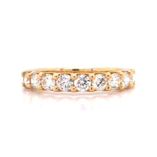 14kt Yellow Gold 9-Stone Diamond Band Becky Beauchine Kulka Diamonds and Fine Jewelry Okemos, MI