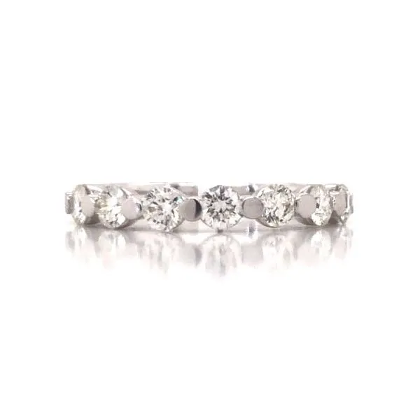 14kt White Gold 7-Stone Diamond Band Becky Beauchine Kulka Diamonds and Fine Jewelry Okemos, MI