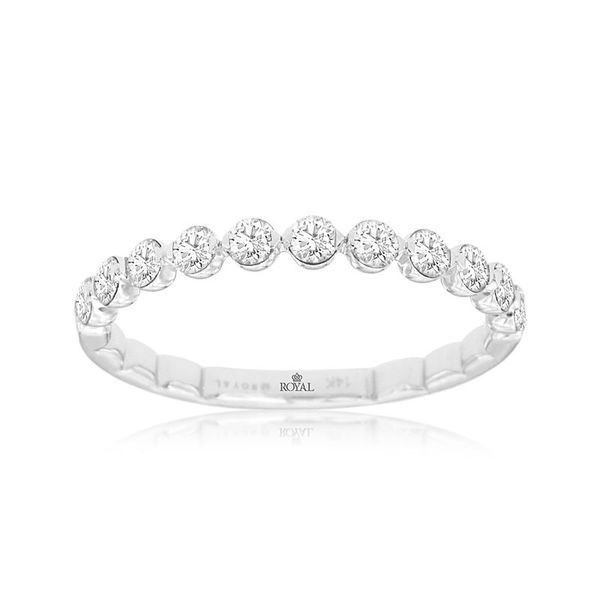 14kt White Gold .50cttw Diamond Band Image 2 Becky Beauchine Kulka Diamonds and Fine Jewelry Okemos, MI