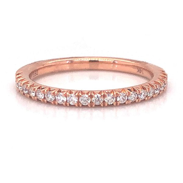 14kt Rose Gold Diamond Stacking Band Becky Beauchine Kulka Diamonds and Fine Jewelry Okemos, MI