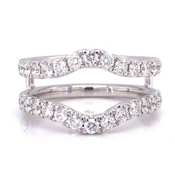 14kt White Gold Contour Diamond Ring Wrap Becky Beauchine Kulka Diamonds and Fine Jewelry Okemos, MI