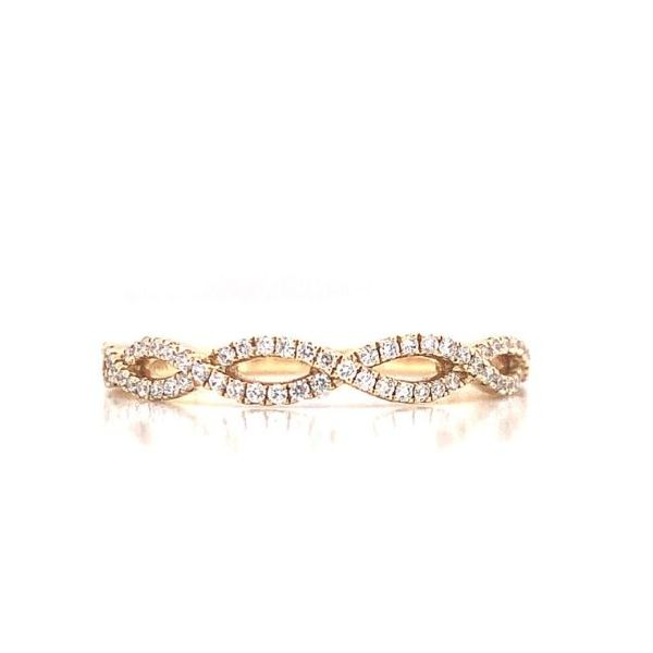 14K Yellow Gold Diamond Stacking Band Becky Beauchine Kulka Diamonds and Fine Jewelry Okemos, MI