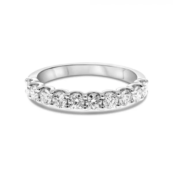 14kt White Gold 11 Stone U Set Diamond Band Becky Beauchine Kulka Diamonds and Fine Jewelry Okemos, MI