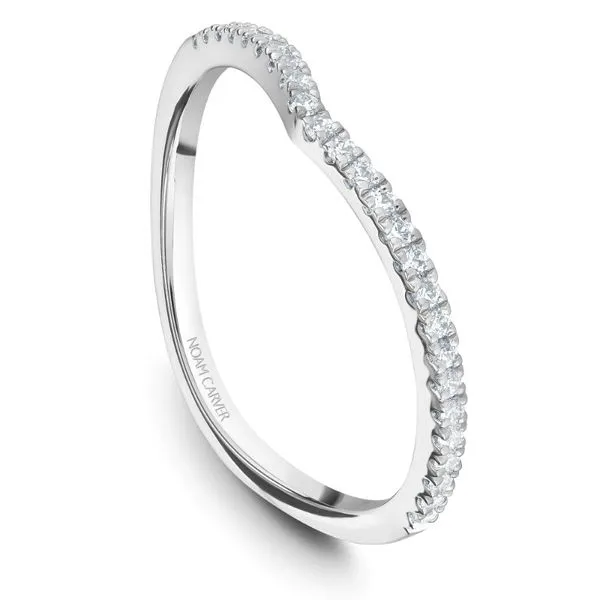 14kt White Gold Diamond Contour Band by Noam Carver Becky Beauchine Kulka Diamonds and Fine Jewelry Okemos, MI