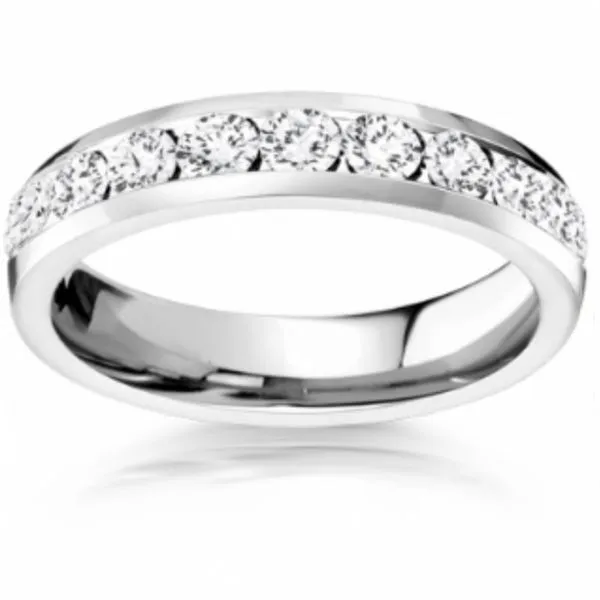 14kt White Gold Diamond Eternity Band Image 2 Becky Beauchine Kulka Diamonds and Fine Jewelry Okemos, MI