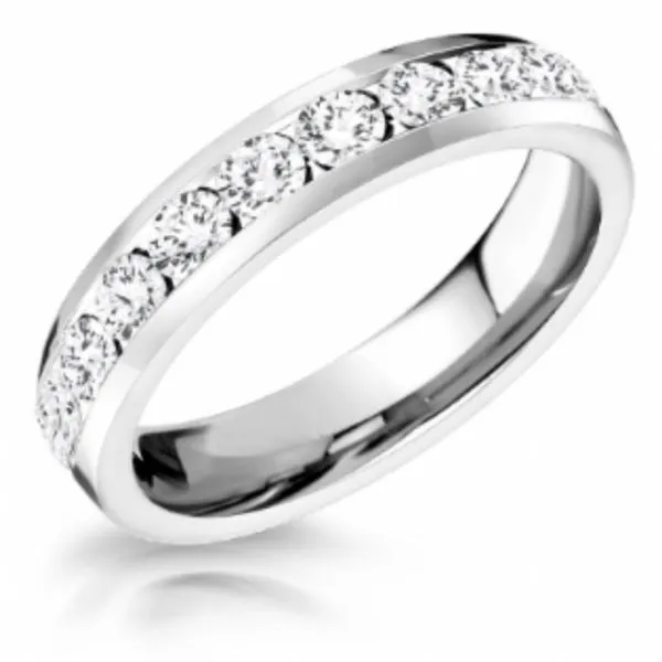 14kt White Gold Diamond Eternity Band Image 3 Becky Beauchine Kulka Diamonds and Fine Jewelry Okemos, MI