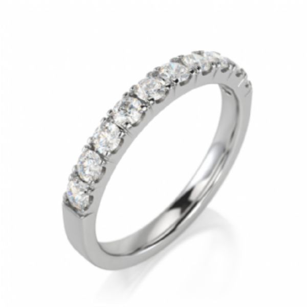14kt White Gold Diamond Wedding Band Image 2 Becky Beauchine Kulka Diamonds and Fine Jewelry Okemos, MI