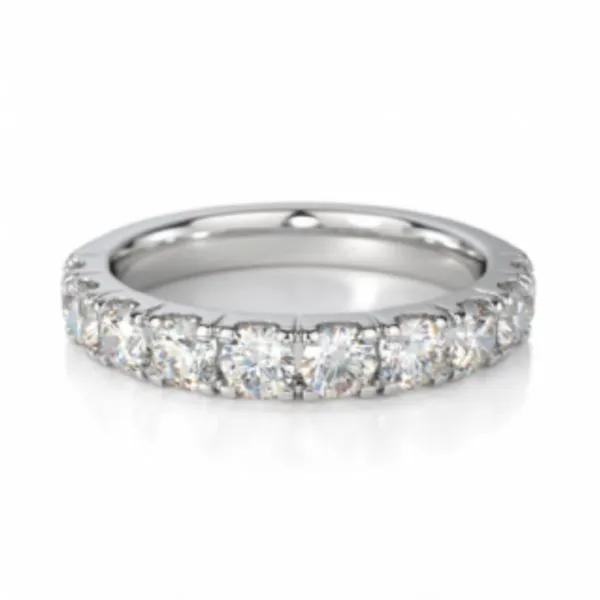 14kt White Gold Diamond Wedding Band Becky Beauchine Kulka Diamonds and Fine Jewelry Okemos, MI