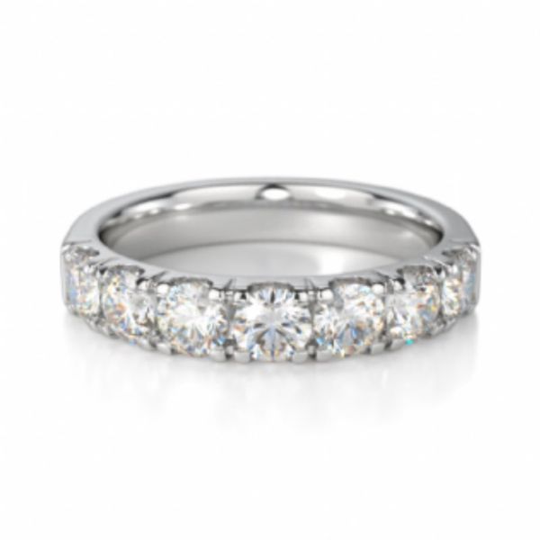 14kt White Gold Diamond Wedding Band Becky Beauchine Kulka Diamonds and Fine Jewelry Okemos, MI