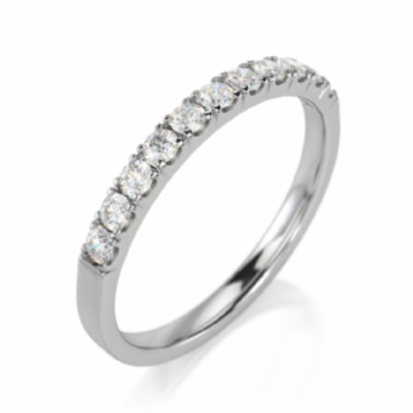 14kt White Gold Diamond Wedding Band Image 2 Becky Beauchine Kulka Diamonds and Fine Jewelry Okemos, MI