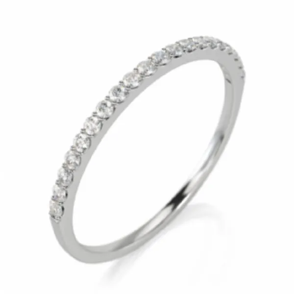 14kt White Gold Diamond Wedding Band Image 2 Becky Beauchine Kulka Diamonds and Fine Jewelry Okemos, MI