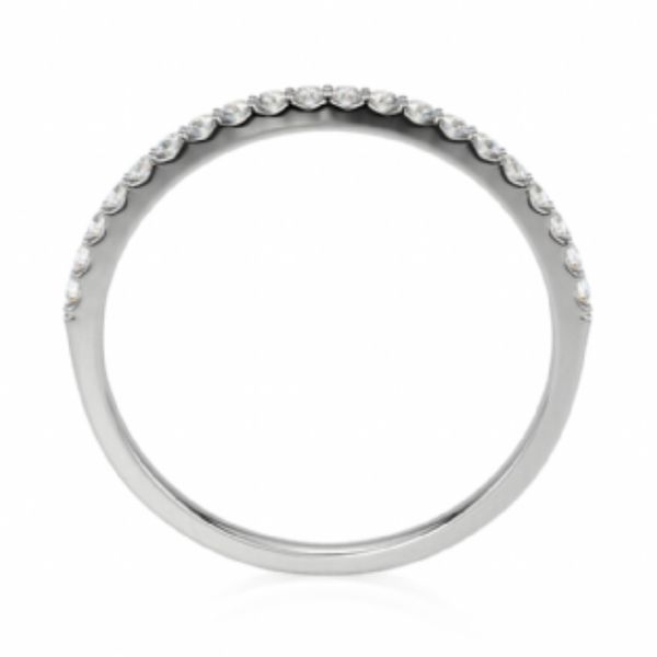 14kt White Gold Diamond Wedding Band Image 3 Becky Beauchine Kulka Diamonds and Fine Jewelry Okemos, MI