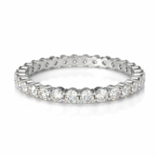 14kt White Gold Diamond Eternity Band Becky Beauchine Kulka Diamonds and Fine Jewelry Okemos, MI