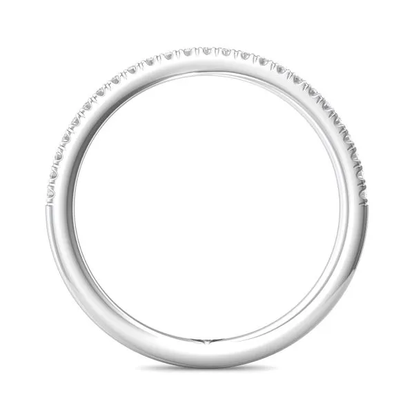 14kt White Gold Diamond Wedding Band By Martin Flyer Image 2 Becky Beauchine Kulka Diamonds and Fine Jewelry Okemos, MI
