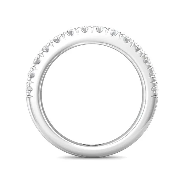 14kt White Gold Diamond Wedding Band By Martin Flyer Image 2 Becky Beauchine Kulka Diamonds and Fine Jewelry Okemos, MI