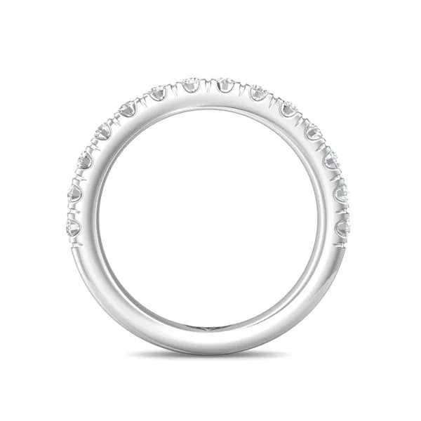 14kt White Gold Diamond Wedding Band By Martin Flyer Image 2 Becky Beauchine Kulka Diamonds and Fine Jewelry Okemos, MI