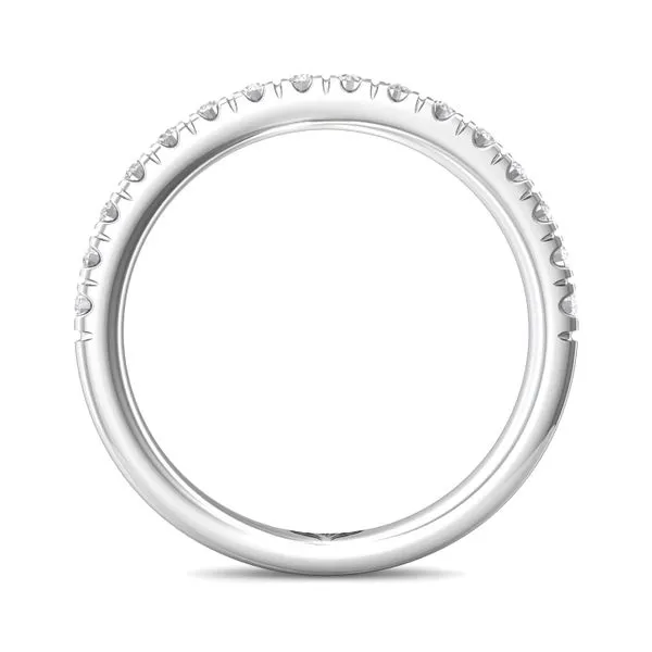 14kt White Gold Diamond Wedding Band By Martin Flyer Image 2 Becky Beauchine Kulka Diamonds and Fine Jewelry Okemos, MI