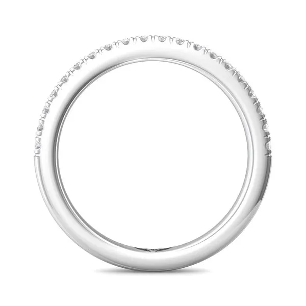 14kt White Gold Diamond Wedding Band By Martin Flyer Image 2 Becky Beauchine Kulka Diamonds and Fine Jewelry Okemos, MI