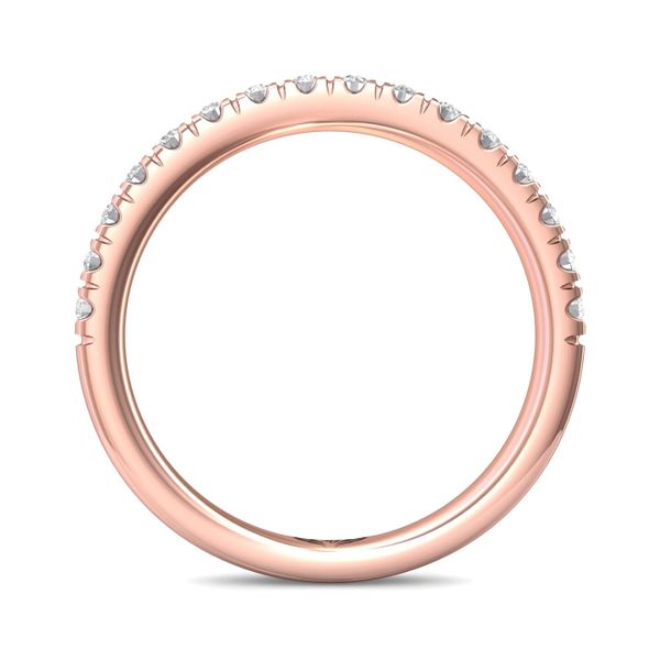 14kt Rose Gold Diamond Wedding Band By Martin Flyer Image 2 Becky Beauchine Kulka Diamonds and Fine Jewelry Okemos, MI
