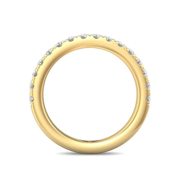 14kt Yellow Gold Diamond Wedding Band By Martin Flyer Image 2 Becky Beauchine Kulka Diamonds and Fine Jewelry Okemos, MI