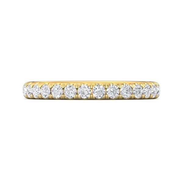 14kt Yellow Gold Diamond Wedding Band By Martin Flyer Becky Beauchine Kulka Diamonds and Fine Jewelry Okemos, MI