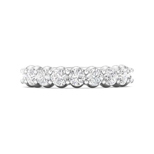 14kt White Gold 9 Stone Diamond Wedding Band By Martin Flyer Becky Beauchine Kulka Diamonds and Fine Jewelry Okemos, MI