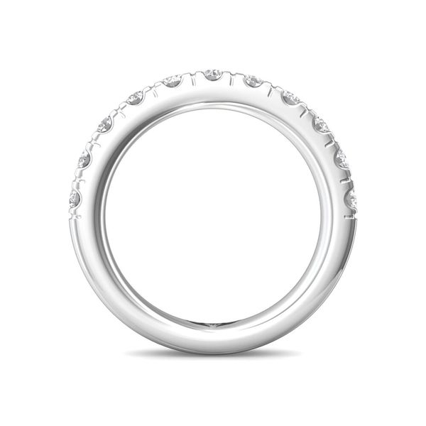 14kt White Gold 11 Stone Diamond Wedding Band by Martin Flyer Image 2 Becky Beauchine Kulka Diamonds and Fine Jewelry Okemos, MI