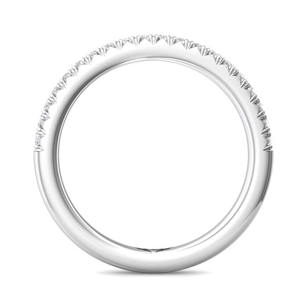 14kt White Gold Diamond Wedding Band By Martin Flyer Image 2 Becky Beauchine Kulka Diamonds and Fine Jewelry Okemos, MI