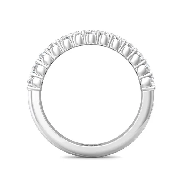 14kt White Gold Diamond Wedding Band By Martin Flyer