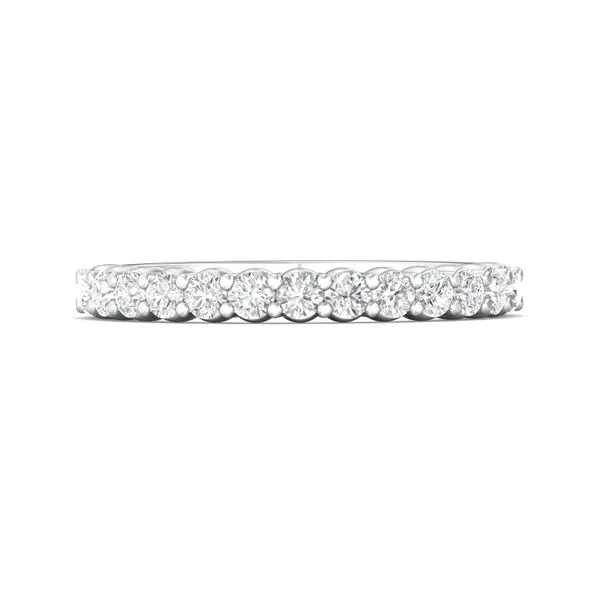 14kt White Gold Diamond Wedding Band By Martin Flyer