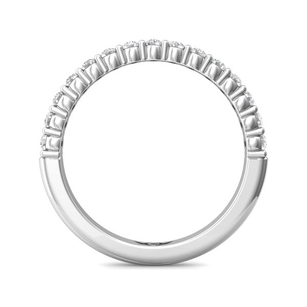14kt White Gold Diamond Wedding Band By Martin Flyer Image 2 Becky Beauchine Kulka Diamonds and Fine Jewelry Okemos, MI