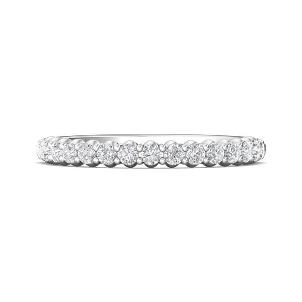 14kt White Gold Diamond Wedding Band By Martin Flyer Becky Beauchine Kulka Diamonds and Fine Jewelry Okemos, MI