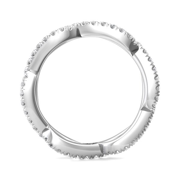 14kt White Gold Twist Diamond Eternity Band By Martin Flyer Image 2 Becky Beauchine Kulka Diamonds and Fine Jewelry Okemos, MI