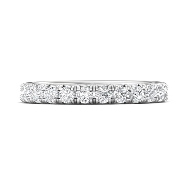 14kt White Gold 12 Stone Diamond Wedding Band By Martin Flyer Becky Beauchine Kulka Diamonds and Fine Jewelry Okemos, MI