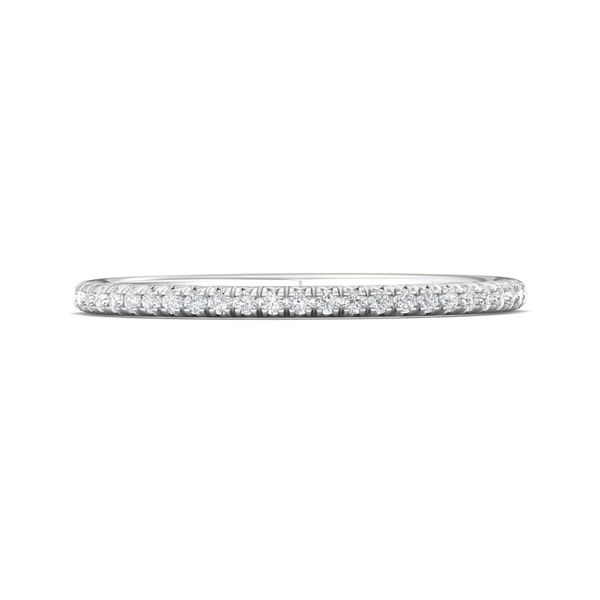 14kt White Gold Diamond Wedding Band By Martin Flyer Becky Beauchine Kulka Diamonds and Fine Jewelry Okemos, MI