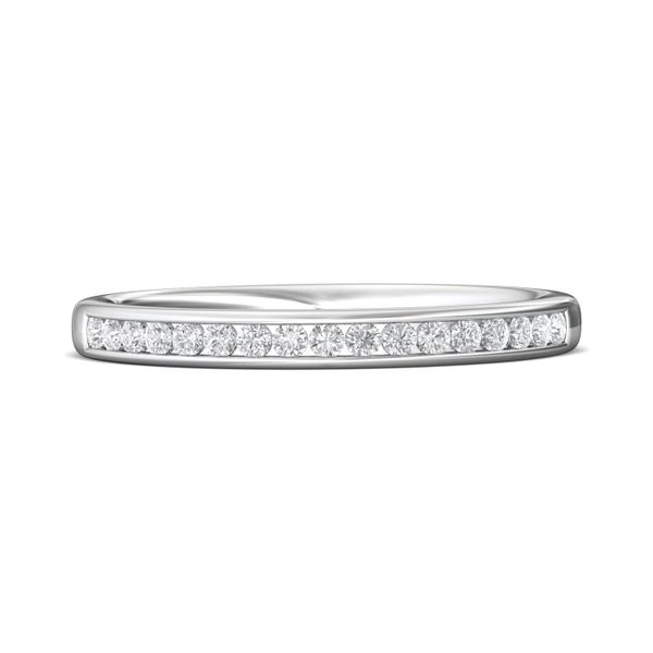 14kt White Gold Channel Set Diamond Wedding Band By Martin Flyer Becky Beauchine Kulka Diamonds and Fine Jewelry Okemos, MI